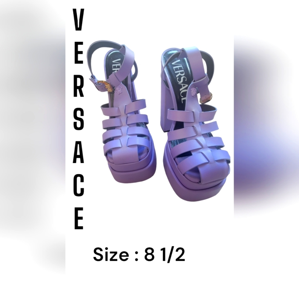 Versace La Medusa Platform Heels 38.5